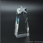 Crystal star trophy