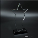 Crystal star trophy