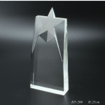 Crystal star trophy