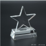 Crystal star trophy